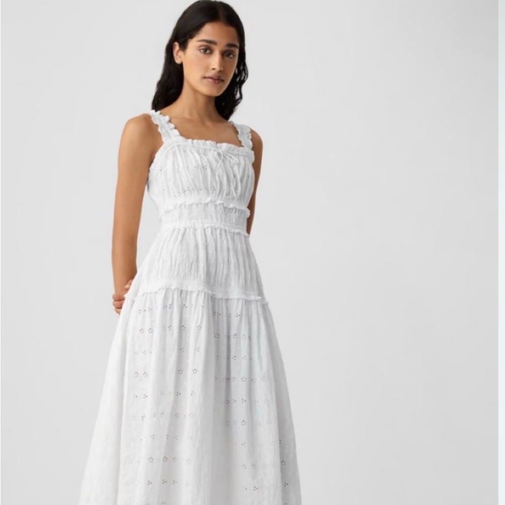 Gap for Doen White Eyelet Maxi Dress - NWT Large